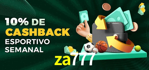 10% de bônus de cashback na za777